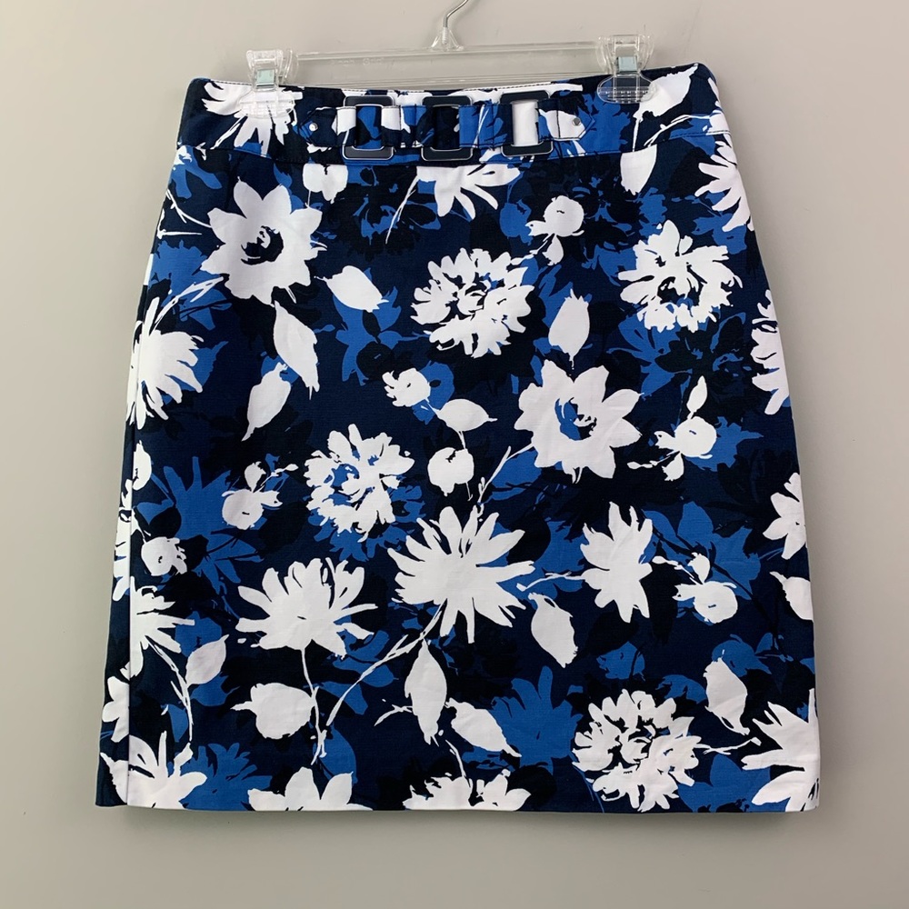 Rafaella skirt- blue, white